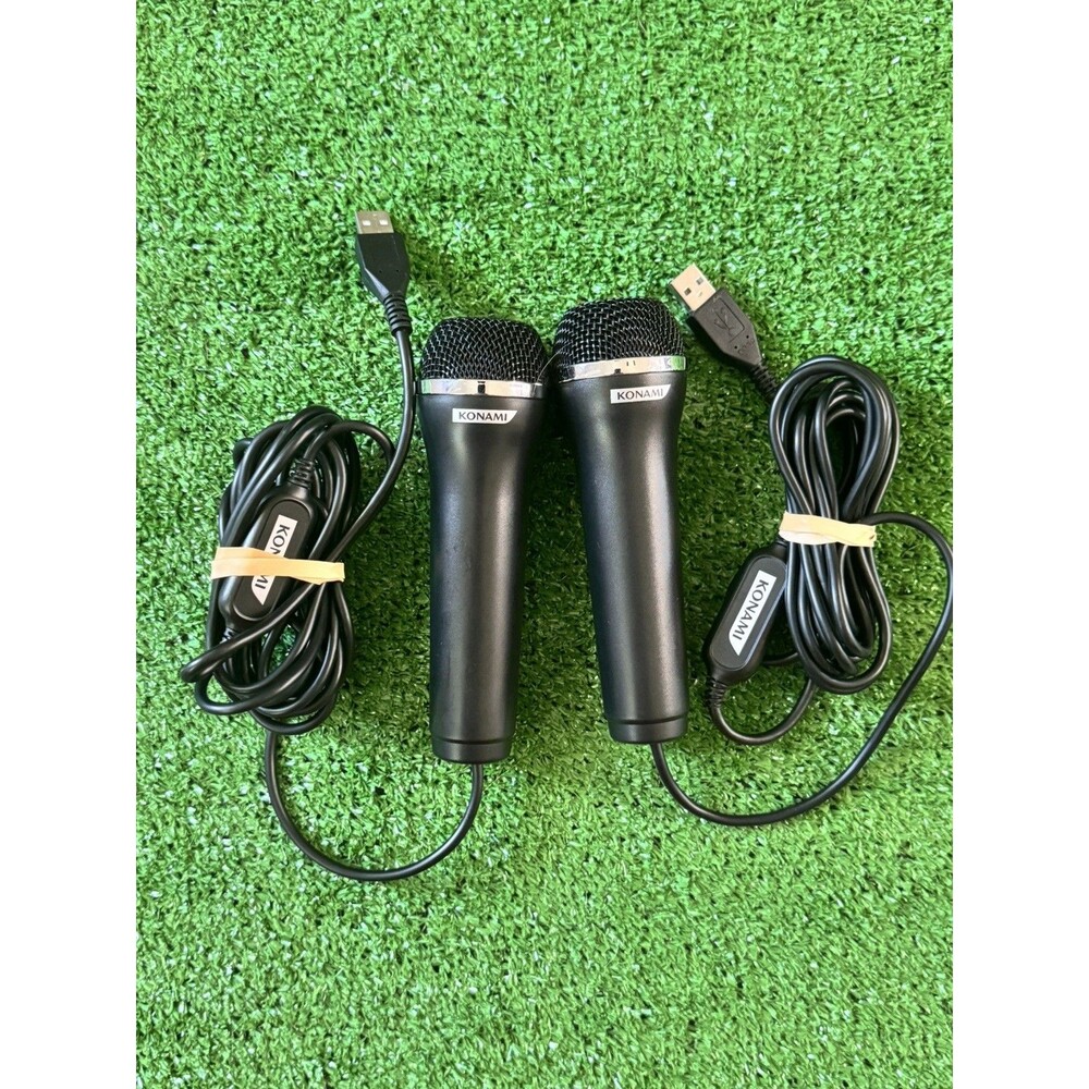 LOT OF 2 B6 Konami Logitech USB Microphone for Xbox 360 PS3 Wii & PC E-UR20
